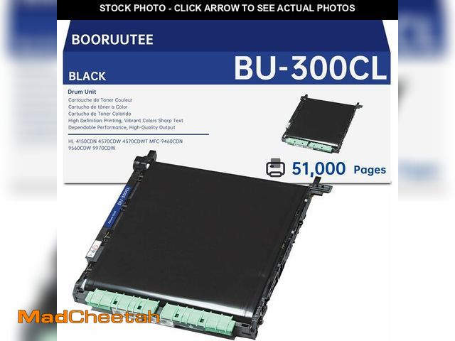 Lot 74-12324536 - BU300CL Black Transfer Unit Belt Replacement for Brother BU-300CL for HL-4150CDN 4570CDW 4570CDWT MF...