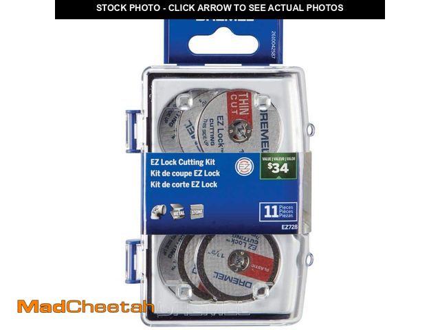 Lot 74-12690977 - *DIRTY/SCRATCHED* Dremel EZ728-01 11 PC EZ Lock Cutting Rotary Accessories Micro Kit *DIRTY/SCRATCHE...