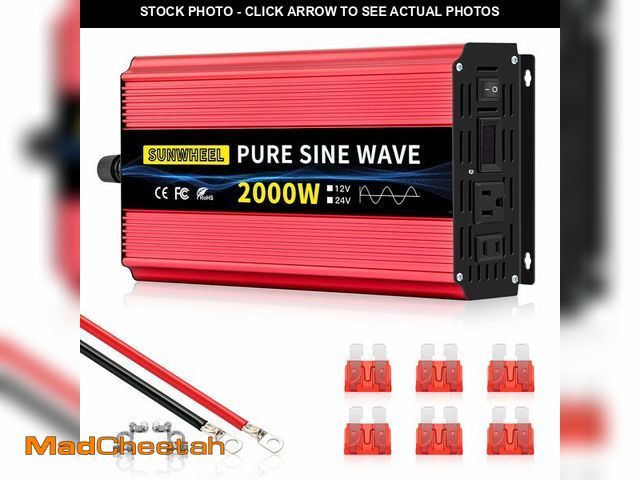 Lot 74-12965898 - SUNWHEEL 2000W Pure Sine Wave Inverter, 12V DC to 110V/120V AC Power Inverter for RVÃ£â¬ÂMicrowave...