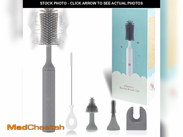 Lot 74-12609085 - WHNL Electric Bottle Brush, 4 Piece Bottle Brush Set with Baby Bottle Brush Cleaner, Nipple Brush, P...
