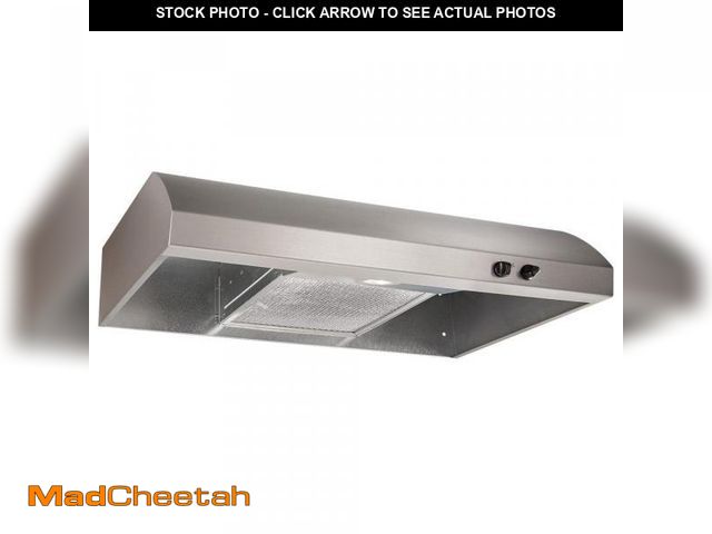 Lot 74-12032018 - Broan-NuTone AR1 Series 30 in. 270 Max Blower CFM 4-Way Convertible Under-Cabinet Range Hood with Li...