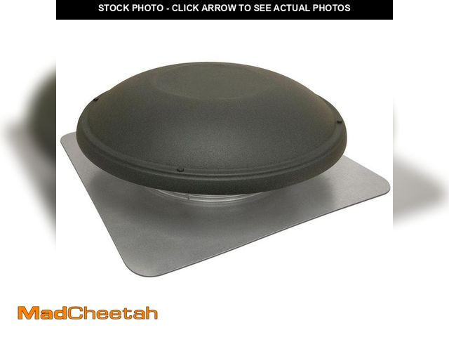 Lot 74-13797365 - Master Flow 1500 CFM Shingle Match Weathered Wood Power Roof Mount Attic Fan - UNUSED