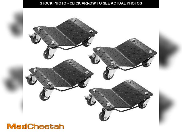 Lot 74-14323303 - SKYSHALO Wheel Dolly, 6000 lbs. Car Moving Dolly, Wheel Dolly Car Tire Stake Set of 4 Pieces, Heavy-...