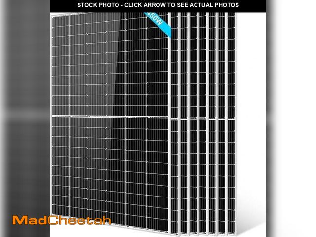 Lot 74-12540365 - SUNGOLDPOWER UL61730 450W Solar Panel 8PCS,Monocrystalline,Grade A Solar Cell,IP68 High Efficiency f...