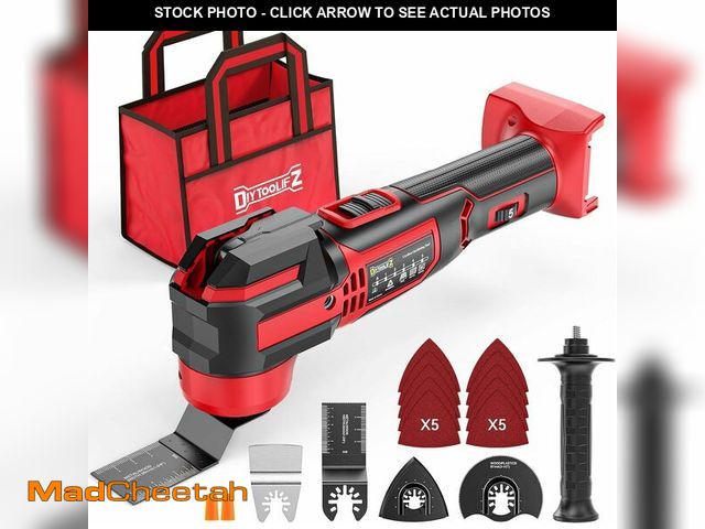Lot 74-14046471 - Cordless Oscillating Tool Compatible with Milwaukee 18V Battery(Tool Only), 21,000 OPM Upgraded Brus...