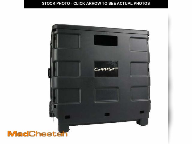 Lot 74-12862043 - Everything Mary Collapsible Rolling Craft Cart with Lid, Black - UNUSED