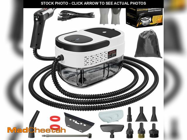 Lot 74-13625533 - Handheld Steam Cleaner for Home, 2500W High Temperature Pressurized Machine, 1.6L Water Tank, Handle...