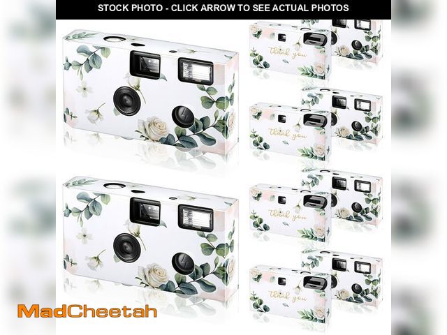 Lot 74-12608400 - Treela 6 Pack of Disposable Camera for Wedding Bulk Bachelorette Single Use Flash 35mm Camera for Bi...