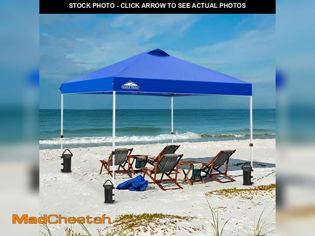 Lot 74-12424659 - EAGLE PEAK 10 ft. x 10 ft. Pop Up Canopy Tent Instant Outdoor Canopy - UNUSED