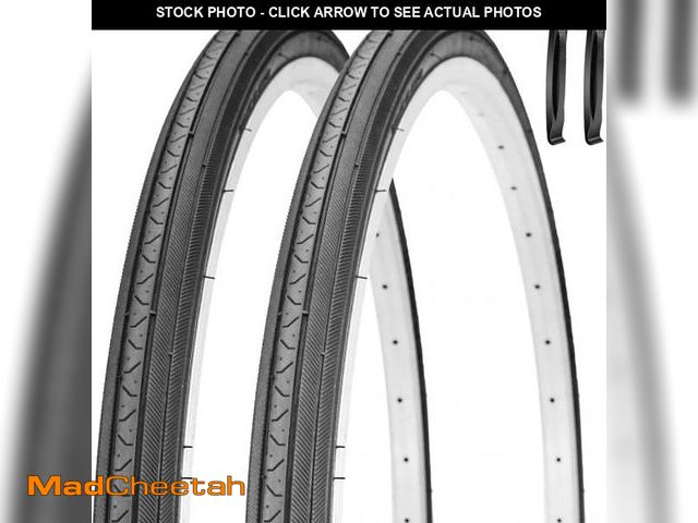 Lot 74-12322581 - 27 X 1 1/4 Bike Tire 27 Inch Road Bike Tires 32-630 Folding Bead Replacement Bicycle Tire Set (2 Tir...