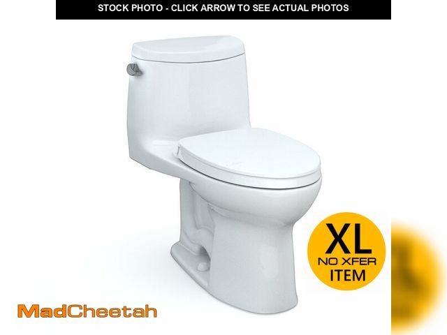 Lot 74-13792833 - TOTOÃ UltraMaxÃ II One-Piece Elongated 1.28 GPF Universal Height Toilet with CEFIONTECT and SS124 ...