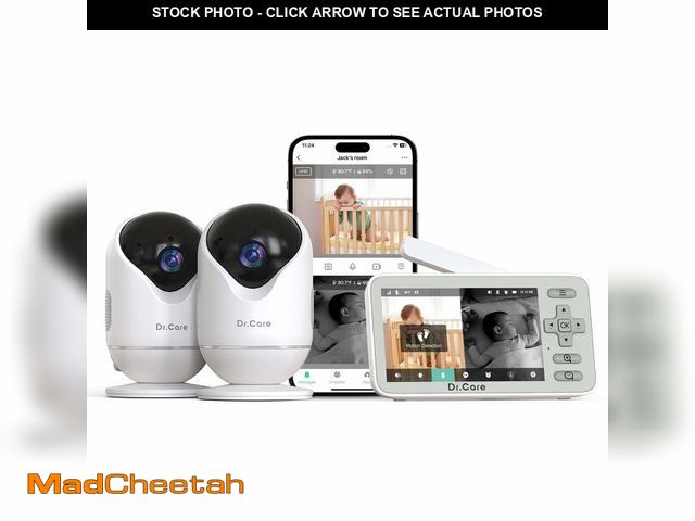 Lot 74-13624062 - Dr.Care VistaView Lite Smart WiFi Baby Monitor with 2 Cameras- 4Ã¢â¬Â 720P Split Screen &amp; 1080...
