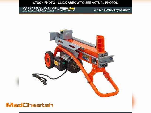 Lot 74-12582590 - YARDMAX 6.5-Ton 15 Amp Horizontal Electric Log Splitter - USED