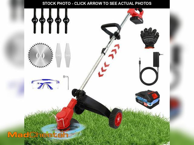 Lot 74-12890703 - 24V 650W Electric Grass Trimmer Cordless , Battery Weed Eater, Electric Weed Wacker, Lawn Mower Cord...