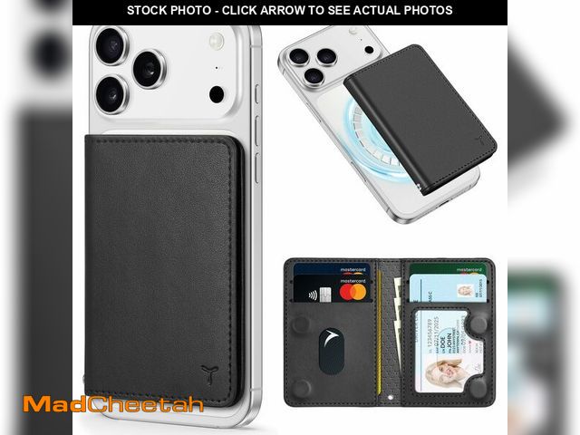 Lot 74-13720736 - TUCCH for Magsafe Wallet with 6 Card Holders, RFID Blocking [Clear ID Window] PU Leather Men Women F...