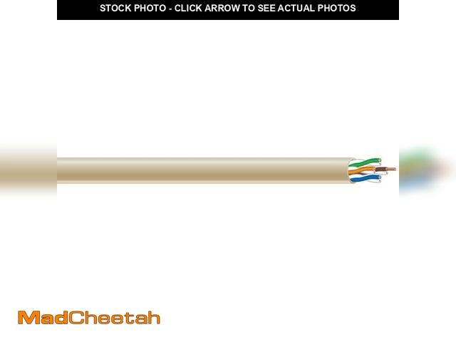 Lot 74-12746227 - Southwire 300 ft. Tan 24/4 Solid CU CAT5e CMR-CMX Indoor/Outdoor Data Cable - UNUSED