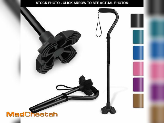 Lot 74-14210410 - KINGGEAR F1 Walking Stick, Walking Cane for Women &amp; Men, Self Standing Walkers for Seniors with ...
