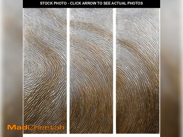 Lot 74-12664285 - Empire Art Direct Abstract Wall Art Textured Hand Painted Canvas by Martin Edwards, Triptych, 60" x ...