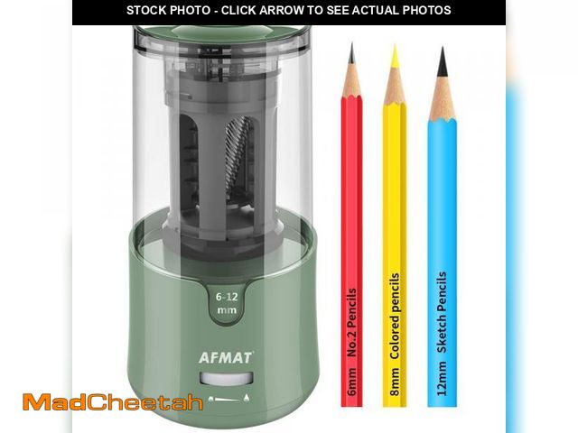 Lot 74-12047408 - AFMAT Electric Pencil Sharpener, Auto Stop, Super Sharp &amp; Fast, Electric Pencil Sharpener Plug i...