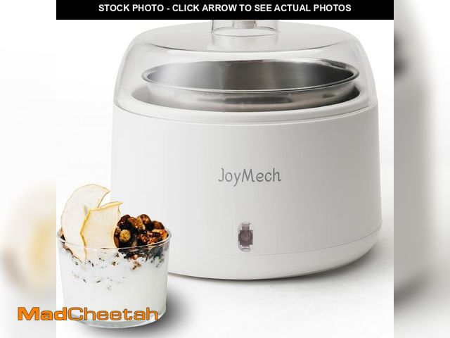 Lot 74-13626396 - JoyMech Yogurt Maker, Compact Greek Yogurt Maker Machine with Constant Temperature Control, Stainles...