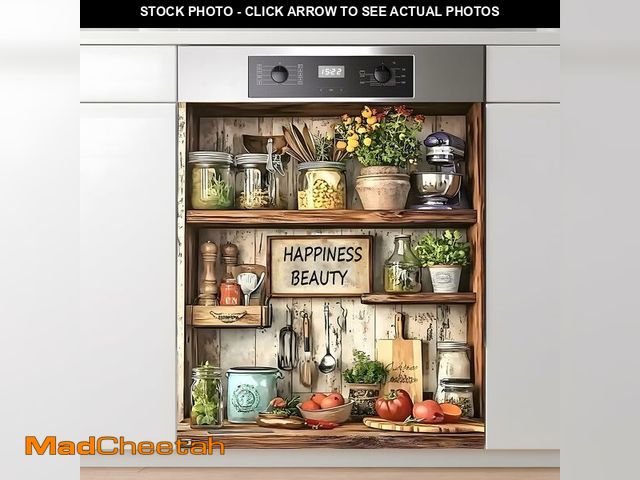 Lot 74-14045031 - AOHMPT Dishwasher Magnet Sticker Cover Panel Decal Refrigerator Magnetic Sticker Decorative for Kitc...