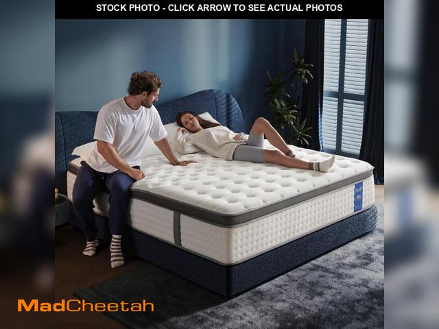 Lot 74-12106244 - KOULABR Z King Size Mattress,14 Inch King Mattress in a Box,Superior Hybrid with Gel Memory Foam or ...
