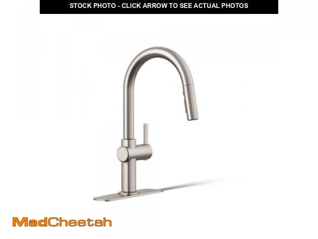Lot 74-12090843 - KOHLER Clarus Single Handle Pull Down Sprayer Kitchen Faucet in Vibrant Stainless - UNUSED