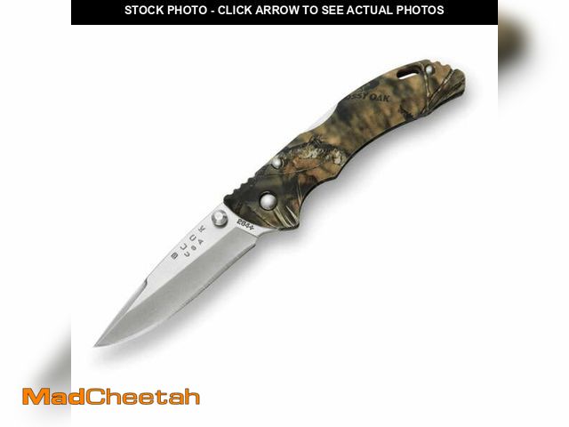Lot 74-12884483 - Buck 284 Bantam BBW Pocket Knife â 420HC Steel Drop Point, Mossy Oak Country Camo Textured Nylon H...