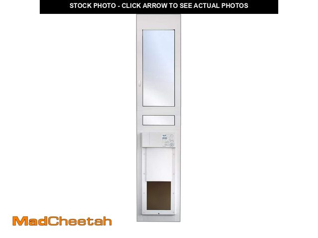 Lot 74-12924369 - High Tech Pet 8-1/4 in. x 10 in. Power Pet Fully Automatic Patio Pet Door with Dual Pane Low-E Glass...