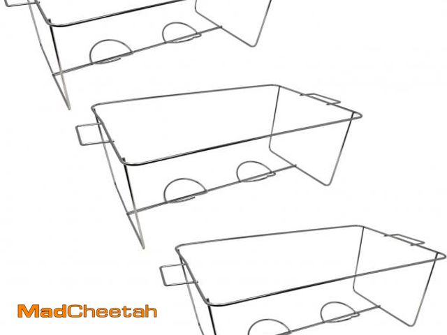 Lot 74-12137169 - Party Essentials Chafing Racks/Wire Buffet Container Holders/Serving Tray Frames/Food Warmer Stands,...