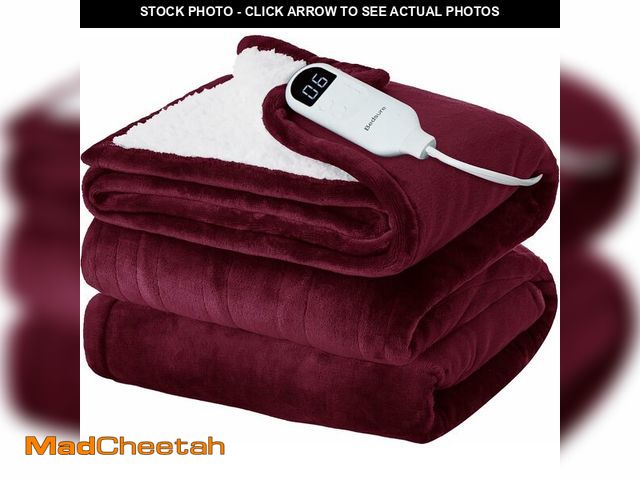 Lot 74-13583747 - Bedsure Electric Blanket Full Size - Soft Flannel Heated Blanket, Fast Heating with 10 Time Settings...