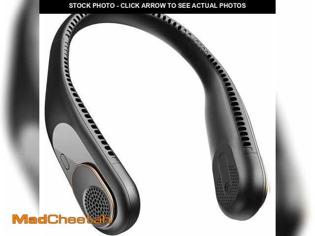 Lot 74-14272867 - SWEETFULL Portable Neck Fan: 5200mAh Bladeless Personal Fan | 4 Speeds, 20H Max Runtime, No Hair Twi...