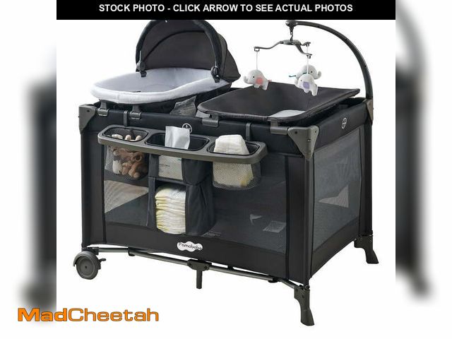 Lot 74-13055104 - Pamo Babe 4-in-1 Baby Playard with Bassinet &amp; Changing Table for Newborn - UNUSED