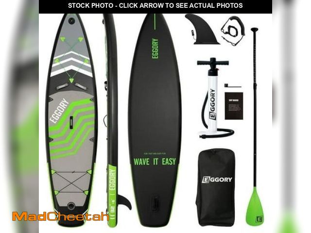 Lot 74-12158953 - EGGORY 11 Ft Inflatable Paddle Boards Stand up Paddle Board with Premium SUP Accessories for Youth &...