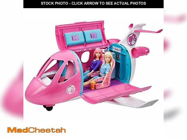 Lot 74-12632810 - Barbie Dreamplane Airplane Toys Playset with 15+ Accessories Including Puppy, Snack Cart, Reclining ...