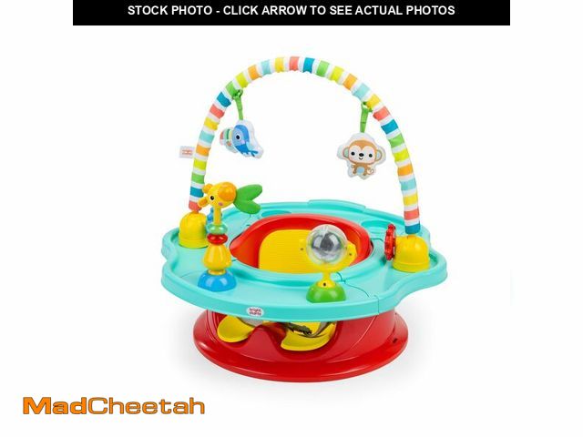 Lot 74-13801745 - Bright Starts 3-in-1 SuperSeat Playful Paradise, Baby Activity Seat with Toys, Snacking Tray, Booste...