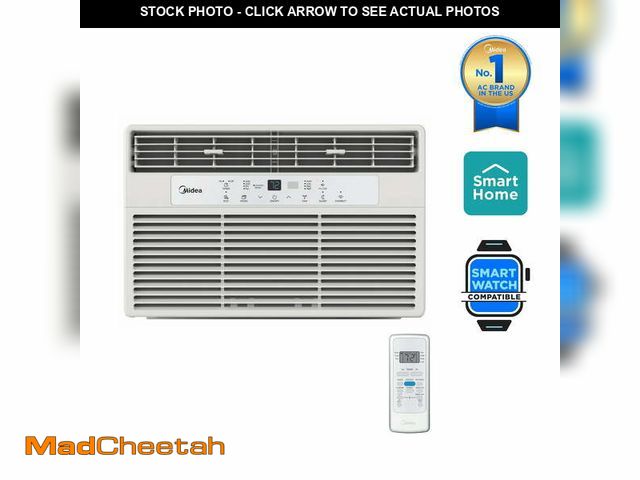 Lot 74-14371653 - Restored Midea8,000 BTU 115V Smart Window Air Conditioner with Comfort Sense Remote, up to 350 Sq. f...