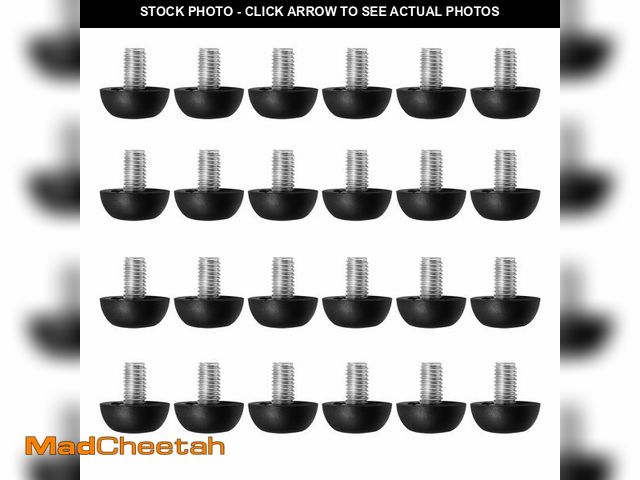 Lot 74-12714141 - LIDSCURA 24 PCS 8mm x 1.25 M8 Project Adjustable Furniture Leg Levelers, Replacement Outdoor Patio, ...