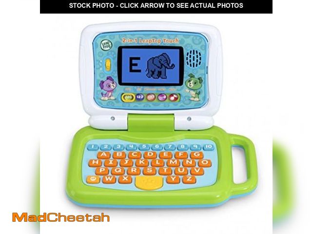Lot 74-11907861 - LeapFrog 2-in-1 LeapTop Touch, Green - USED