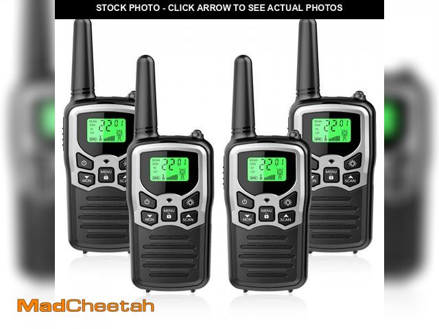 Lot 74-11558677 - Walkie Talkies with 22 FRS Channels, MOICO Walkie Talkies for Adults with LED Flashlight VOX Scan LC...