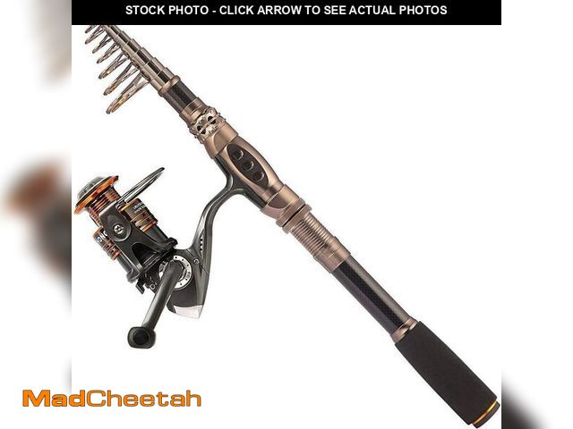 Lot 74-14151719 - PLUSINNO Fishing Rod and Reel Combos Carbon Fiber Telescopic Fishing Rod with Reel Combo Sea Saltwat...
