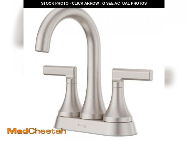 Lot 74-12146717 - Vedra 4 in. Centerset Double Handle Bathroom Faucet in Spot Defense Brushed Nickel - UNUSED