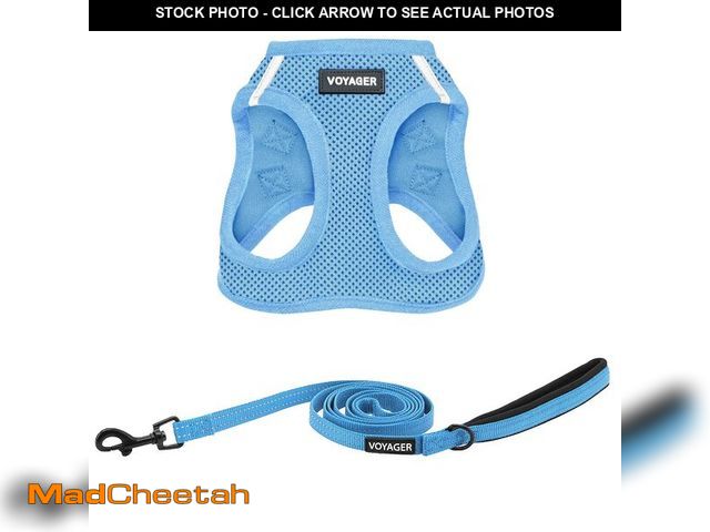 Lot 74-14206711 - Best Pet Supplies Voyager Step-in Air All Weather Mesh Harness and Reflective Dog 5ft Leash Combo wi...