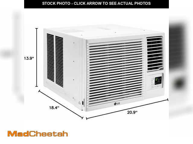 Lot 74-12557538 - LG 7,600 BTU Window Air Conditioner with Heat, 115V, Cools 330 Sq.Ft. for Bedroom, Living Room, Apar...