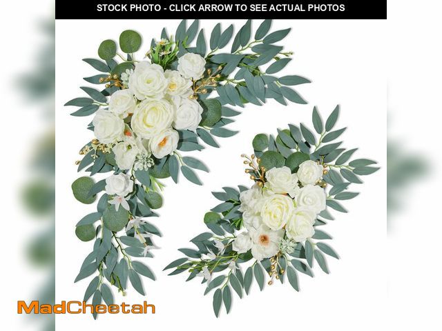 Lot 74-13952822 - NKLTD Wedding Arch Flowers (2pack),Flower Arch Stand,Flower Garland,for Wedding Outdoor Decorations ...