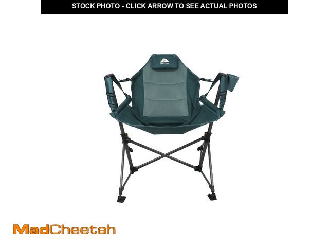 Lot 74-12381685 - Ozark Trail Swing Hammock Chair  Green  Portable - UNUSED