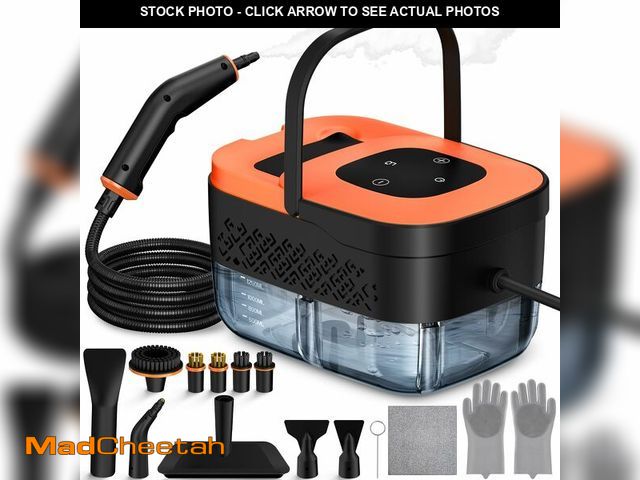 Lot 74-14432185 - Steam Cleaner, Portable Steamer for Cleaning with 16pcs Accessories, 6-Level Adjustable and 15s Heat...