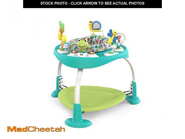 Lot 74-12098084 - Bright Starts Bounce Bounce Baby 2-in-1 Activity Center Jumper &amp; Table - Playful Pond (Green), 6...
