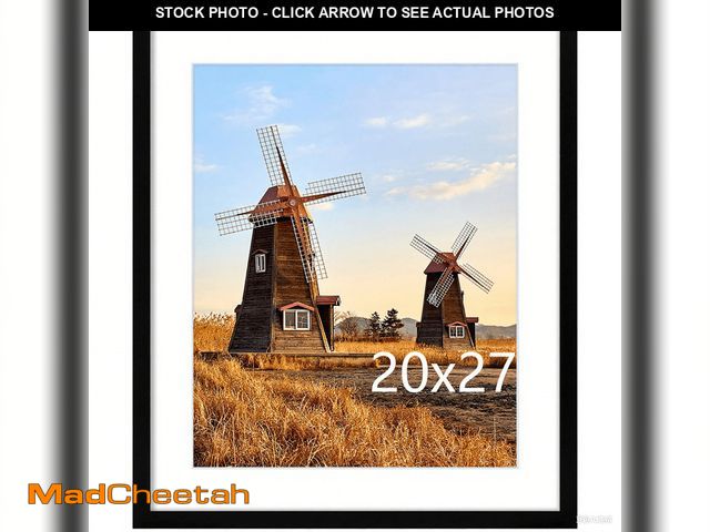 Lot 74-13779564 - decorUhome 20x27 Picture Frame with Plexiglass - Large Black Poster Frame for Wall Display - Include...