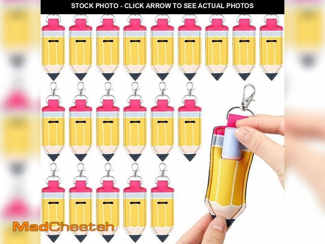 Lot 74-12968916 - Abbylike 20 Pcs Lipstick Holder Keychain Lip Balm Pencil lip balm holder Pencil Lipstick Organizer H...
